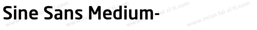 Sine Sans Medium字体转换